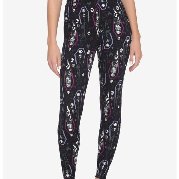 Hot Topic Pants - NWT Nightmare Before Christmas Coffin Leggings